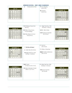 Bridge School 2021-2022 School Calendar.docx (2) | Bridge School